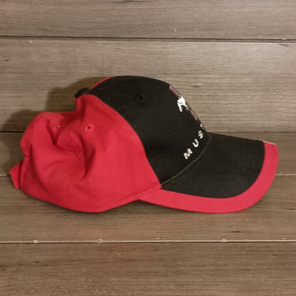 Mustang Baseball Cap Hat Adjustable Strap Checkered Flag Sports - Picture 4 of 11